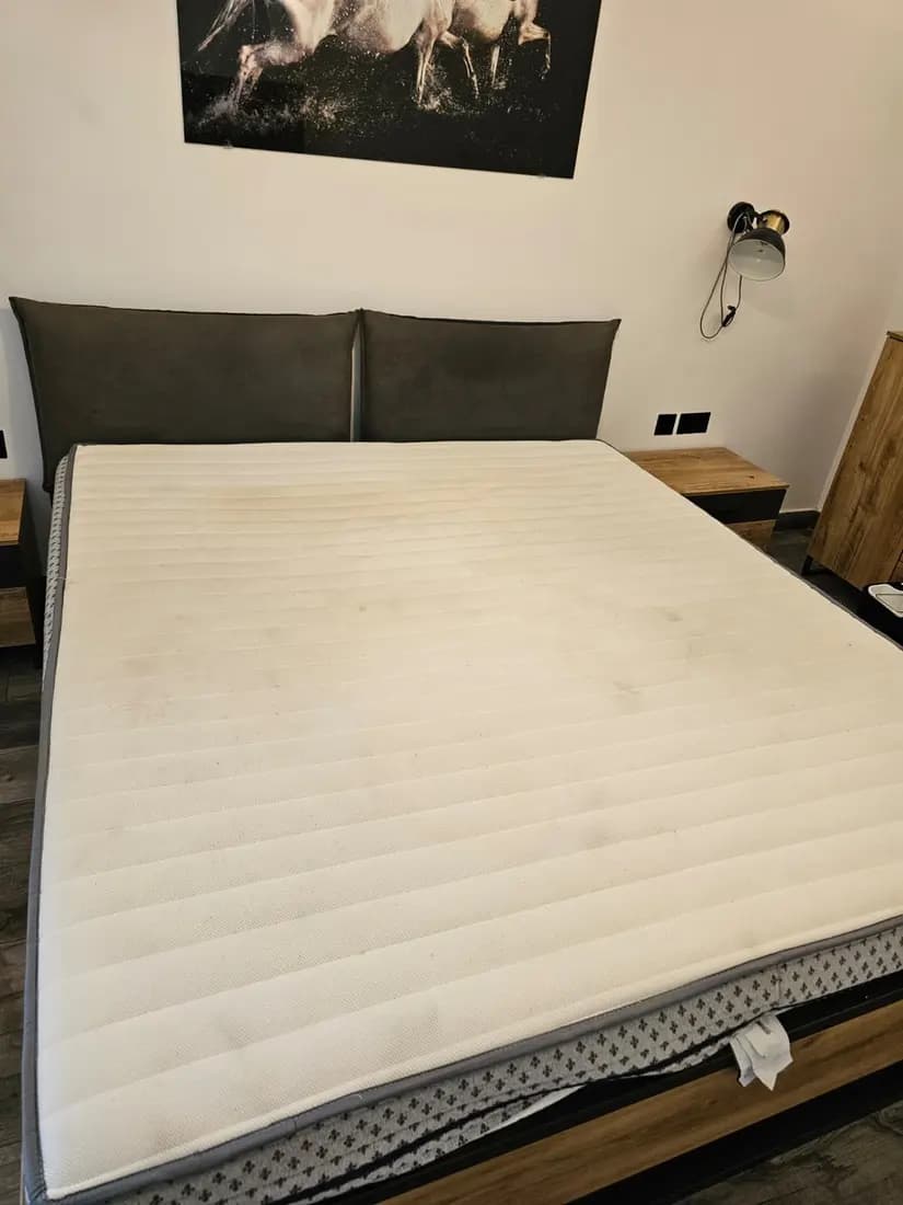 king-size mattress before cleaning by ARA Clean Malta